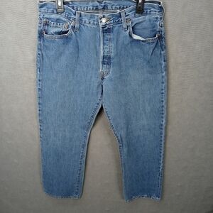 Levi's 501xx men's button fly blue jeans sz 36x34. 300 7pm